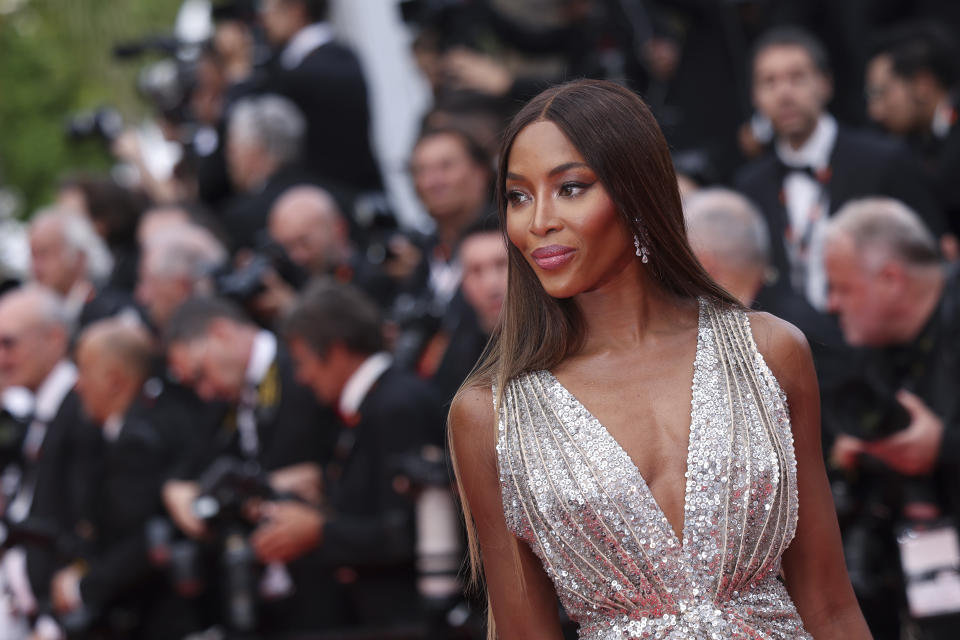 Naomi Campbell poses for photographers upon arrival at the opening ceremony and the premiere of the film 'Jeanne du Barry' at the 76th international film festival, Cannes, southern France, Tuesday, May 16, 2023. (Photo by Vianney Le Caer/Invision/AP)