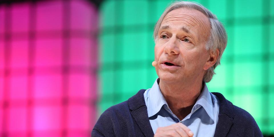 Ray Dalio speaks during the Web Summit 2018 in Lisbon, Portugal on November 7, 2018.