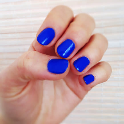 Bright Blue Nails