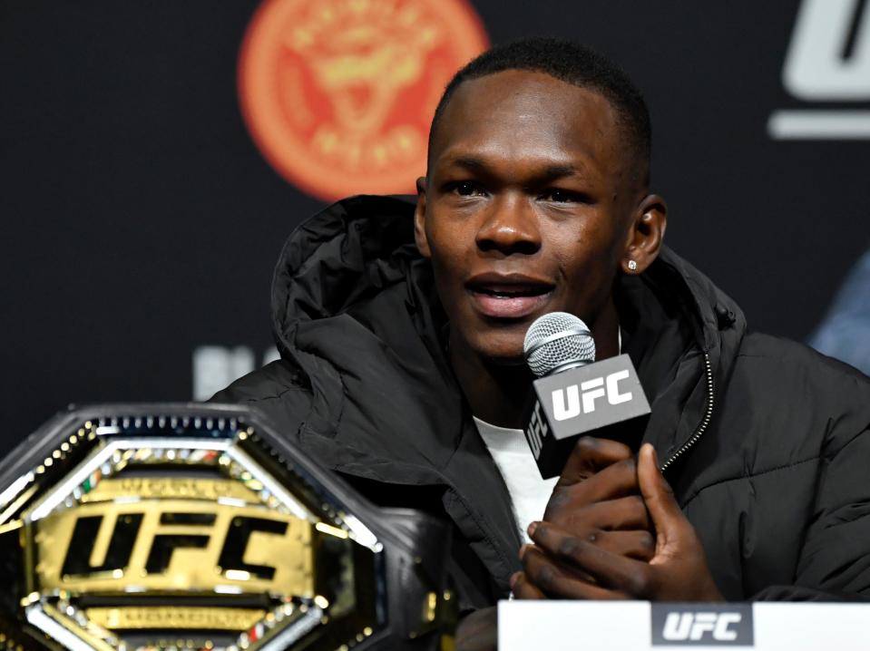 UFC middleweight champion Israel Adesanya (Zuffa LLC via Getty Images)