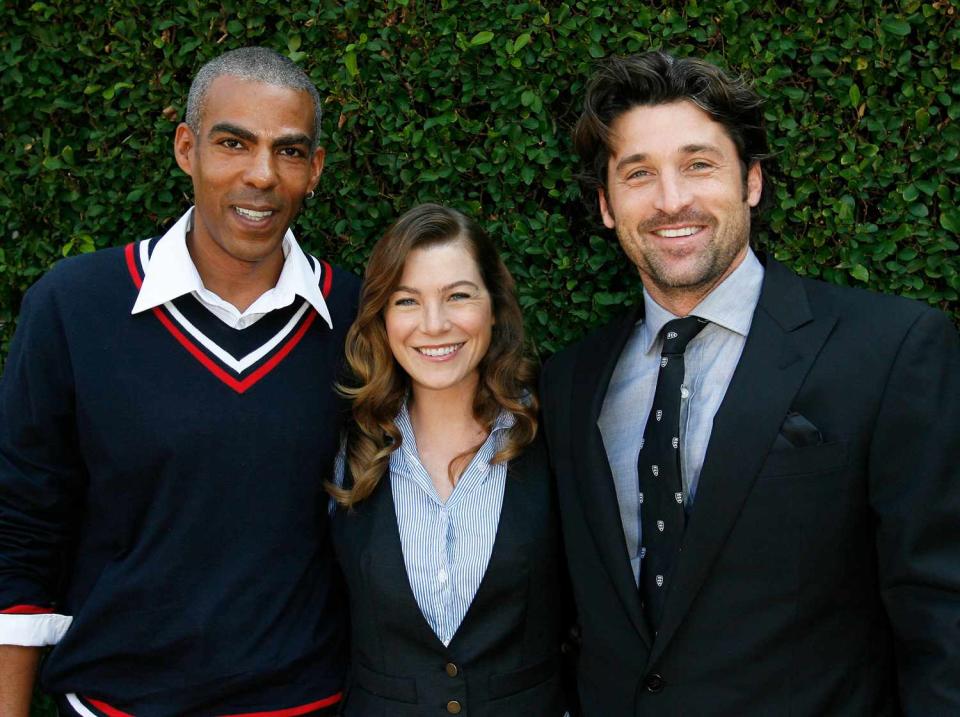 Chris, Ellen Pompeo and Patrick Dempsey during The Rape Treatment Center Annual Brunch Hosted by the Cast of Grey's Anatomy at Private Residence in Beverly Hiils, California, United States