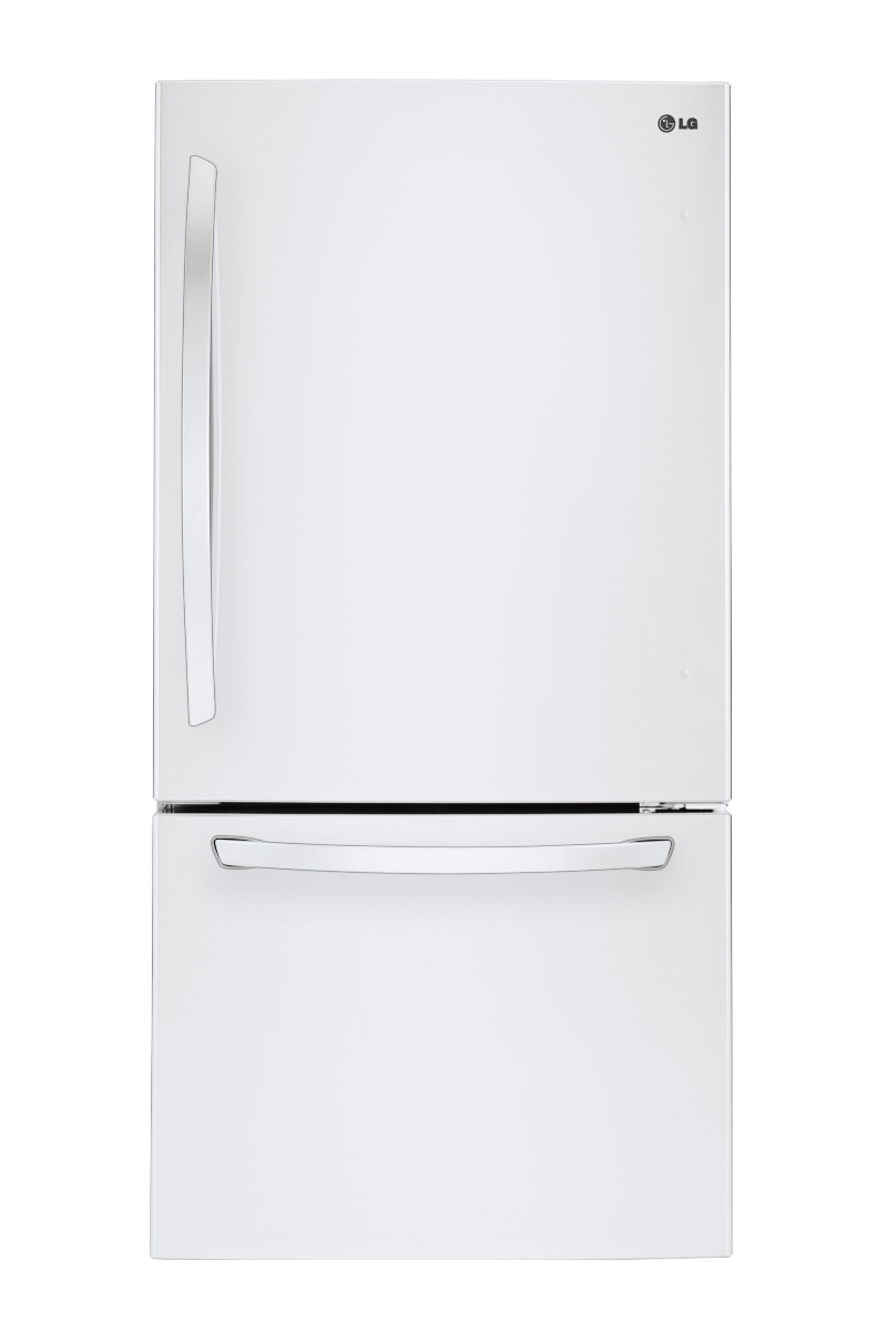 White Freestanding Bottom-Freezer Refrigerator