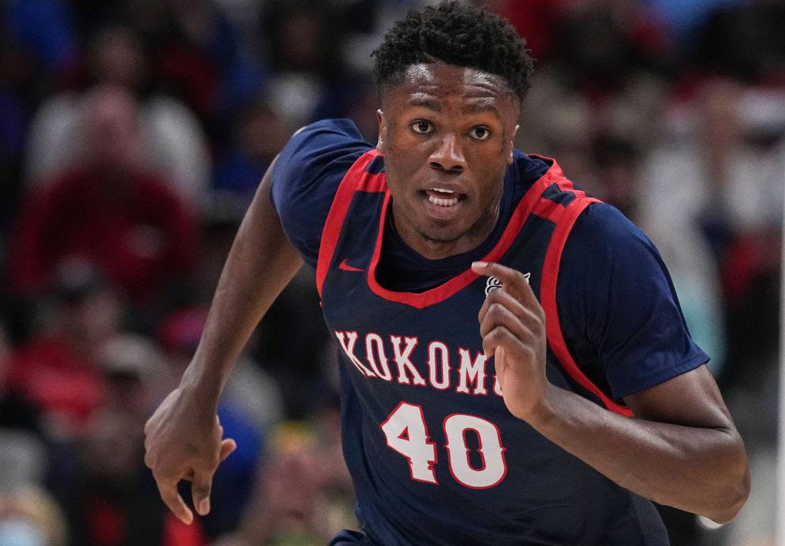 Top-ranked class of 2024 center Flory Bidunga has made his college commitment. Bidunga, who holds a Kentucky scholarship offer, made his selection from a final four list that included Auburn, Duke, Kansas and Michigan. Grace Hollars/USA Today Network