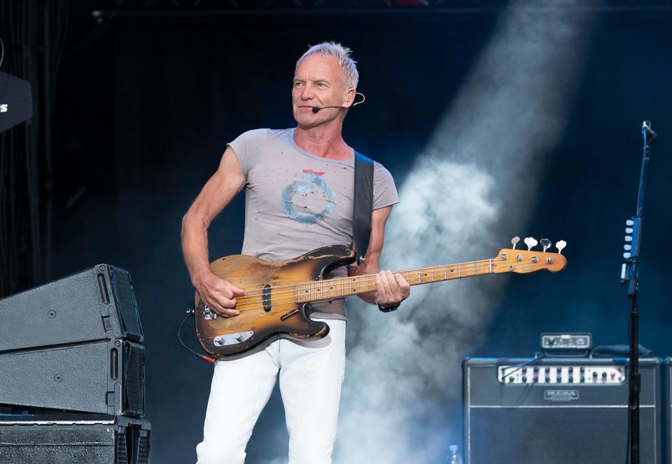 In addition to traveling the world with his My Songs tour, Sting, shown performing in Scarborough, U.K. this summer, brought his music to Las Vegas for an ongoing residency as well.