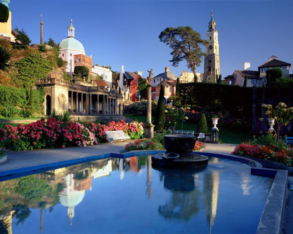 Portmeirion is designed in the style of an Italian village  (Premier Inn)