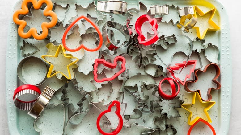 Assorted cookie cutters