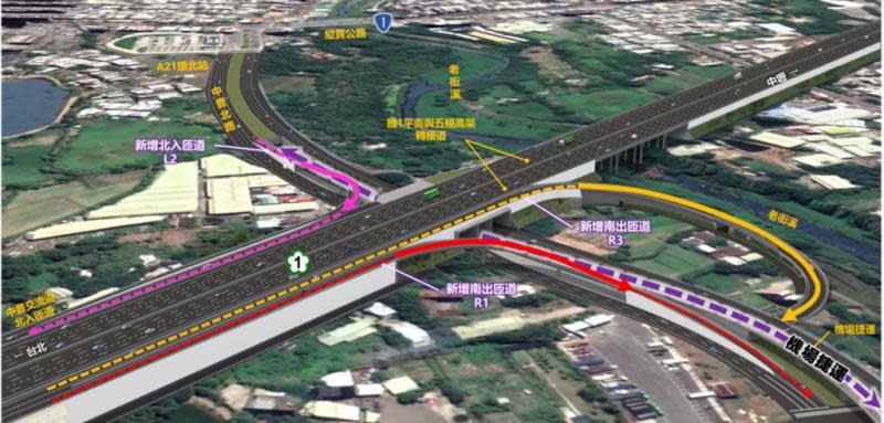 國1增設中壢中豐交流道開工　114年底完工通車