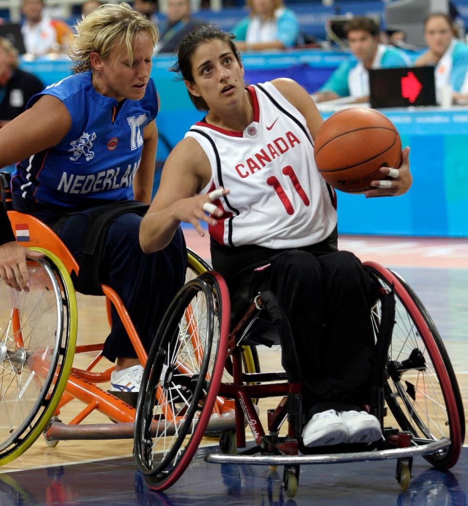 Sabrina Durepos spent many years with the senior women's national team, won two Paralympic golds and three consecutive golds with the national team at the world championships.