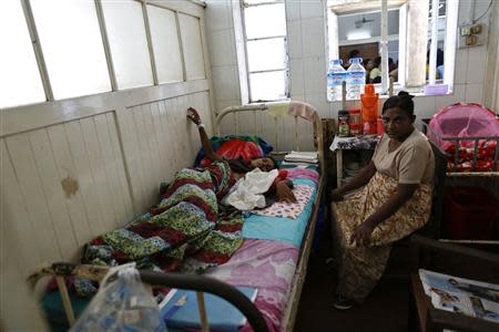 A patient is pictured in Muslims Charity Hospital in Yangon November 1, 2013. REUTERS/Soe Zeya Tun