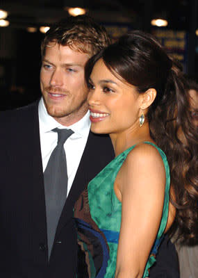 Jason Lewis and Rosario Dawson at the Westwood premiere of Dimension Films' Sin City