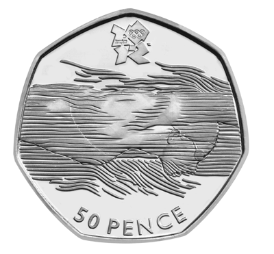 The London Olympic 50p piece