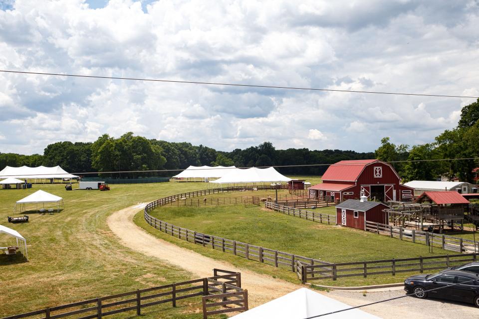 The Homestead Hall Farm can be see preparing for their annual festival in Columbia, Tenn. on May 31, 2023