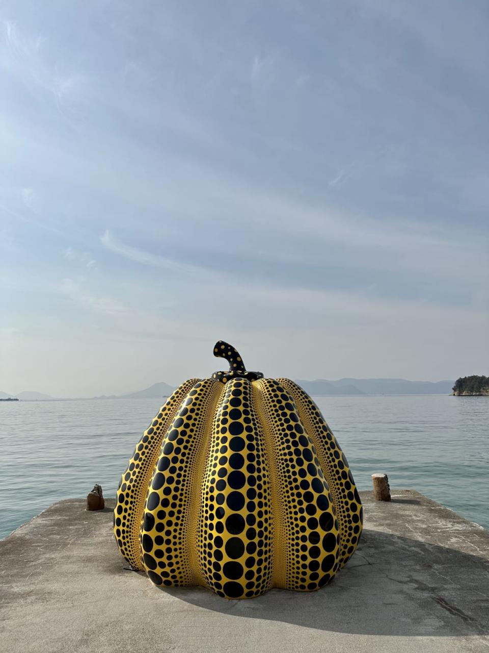 <div class="inline-image__caption"><p>Yayoi Kusama’s famed yellow pumpkin sculpture in Naoshima, Japan.</p></div> <div class="inline-image__credit">Andrew Kirell for The Daily Beast</div>