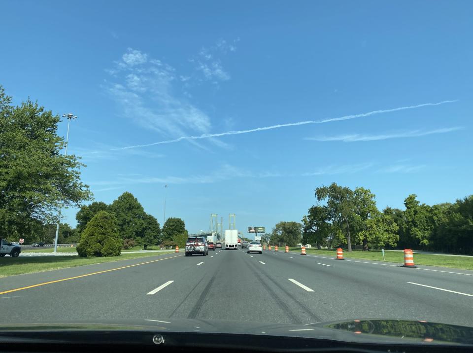 A view of the Delaware Memorial Bridge.