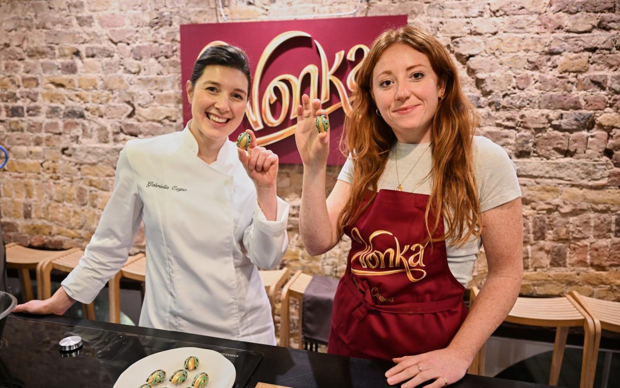 Writer Eleanor Steafel with chocolatier Gabriella Cugno