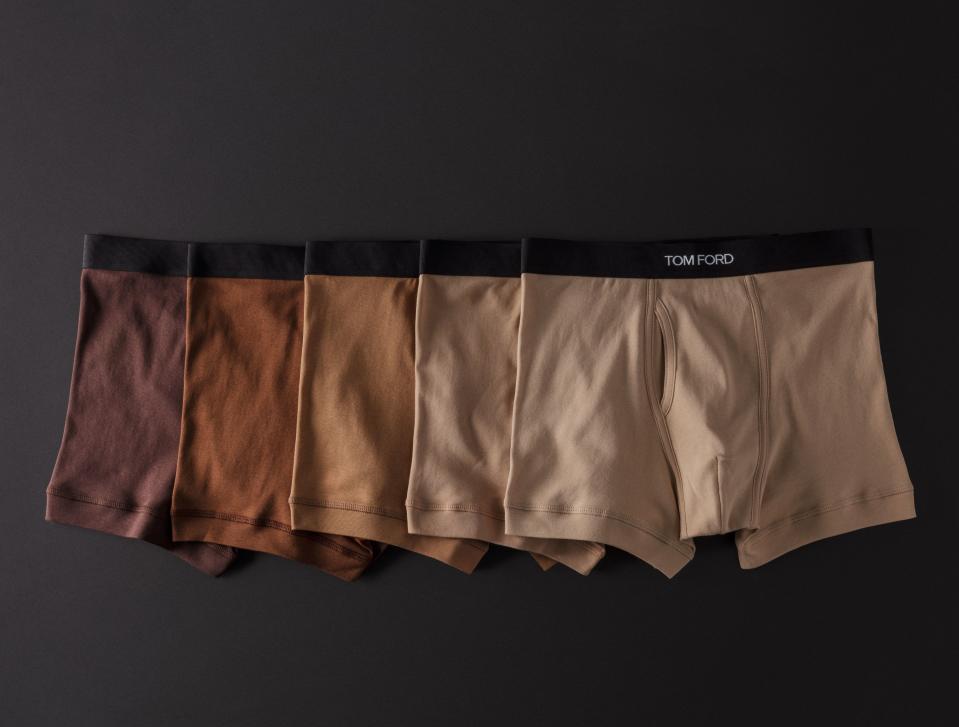 Tom Ford's new underwear line comes in a range of nude hues—so you can look naked before you get naked.