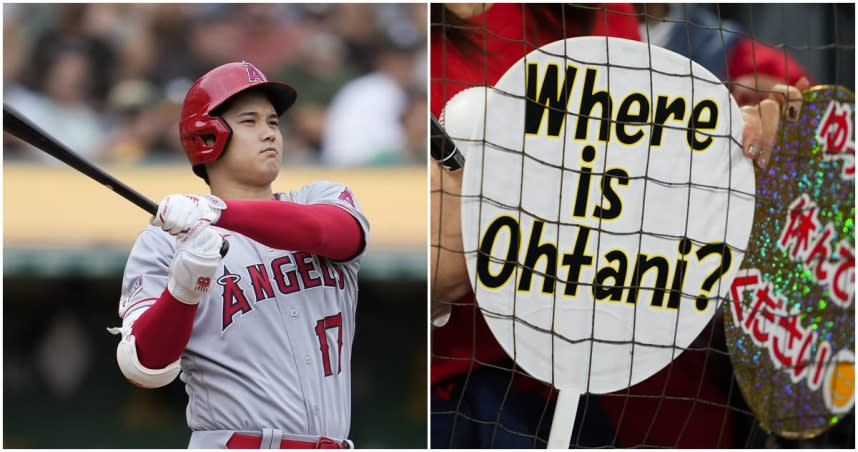 天使隊大谷翔平進入傷病名單，本季報銷。（圖／達志／美聯社）