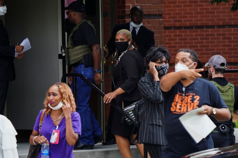 Funeral for Rayshard Brooks, the Black man shot dead by an Atlanta police officer, at Ebenezer Baptist Church in Atlanta