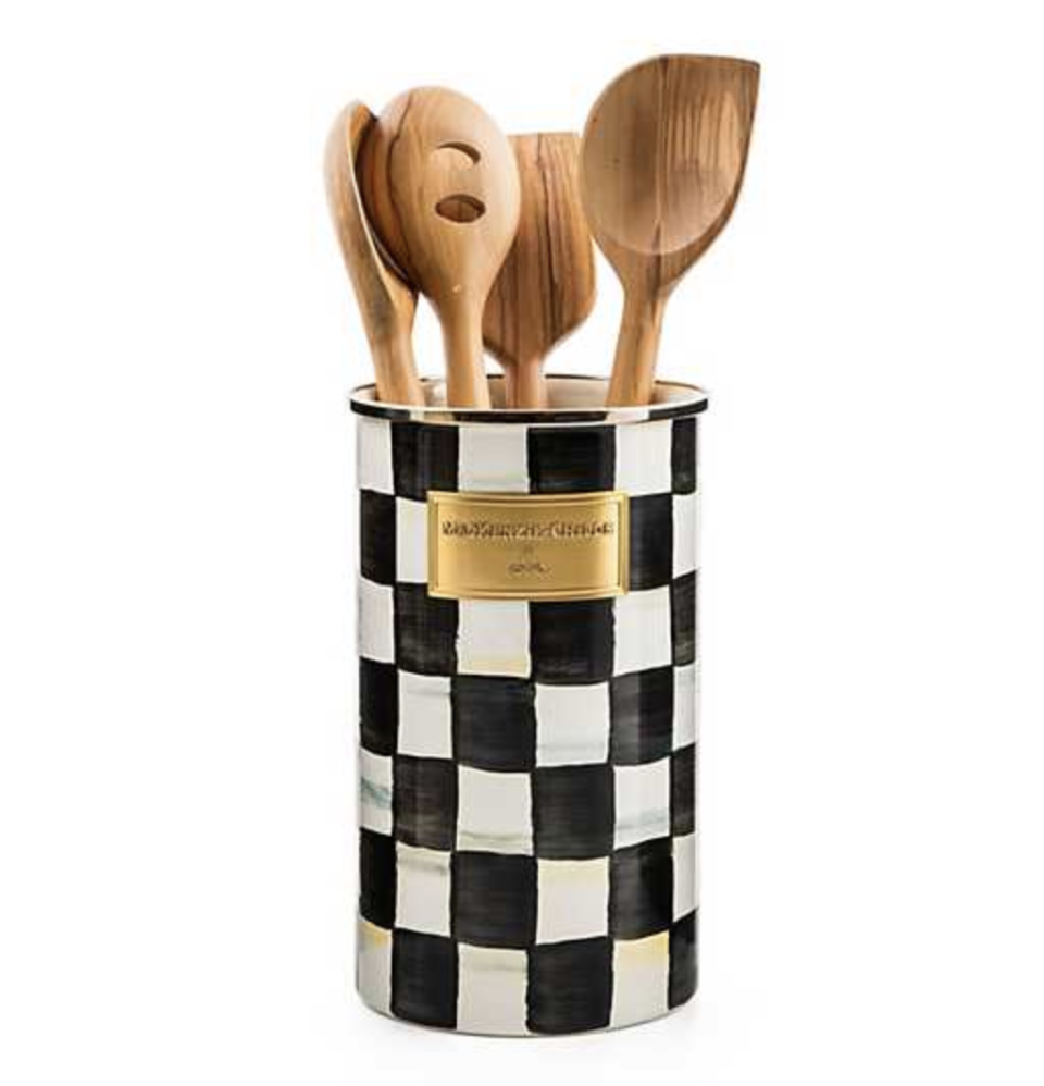<p><a href="https://go.redirectingat.com?id=74968X1596630&url=https%3A%2F%2Fwww.mackenzie-childs.com%2Fcourtly-check-utensil-holder%2F89605.html&sref=https%3A%2F%2Fwww.housebeautiful.com%2Fshopping%2Fhome-accessories%2Fa60828049%2Fmackenzie-childs-kitchen-decor-trend%2F" rel="nofollow noopener" target="_blank" data-ylk="slk:Shop Now;elm:context_link;itc:0;sec:content-canvas" class="link ">Shop Now</a></p><p>Courtly Check Utensil Holder</p><p>$89.00</p>
