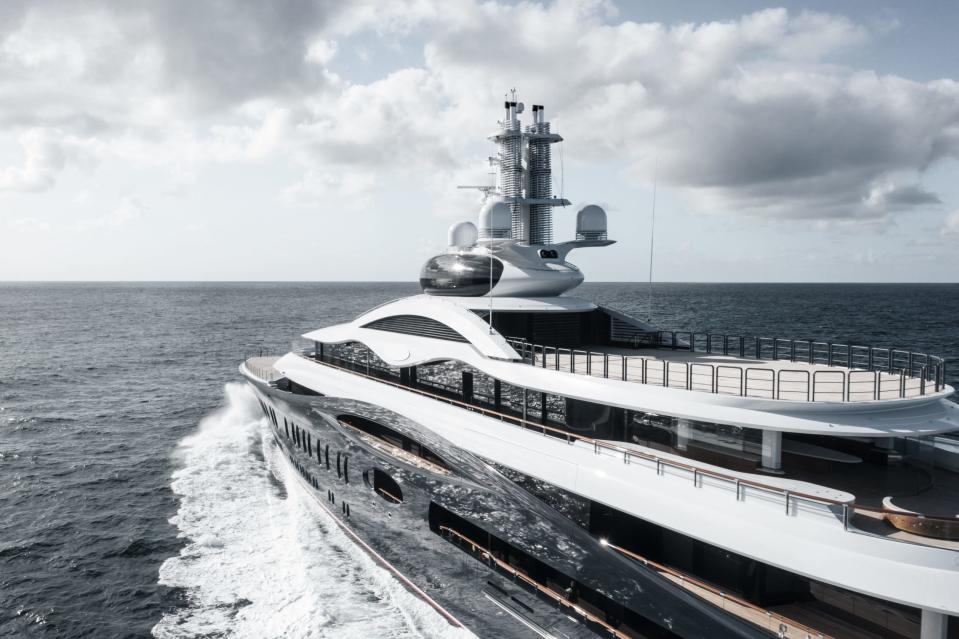 Über die Innenausstattung der Yacht, die von der französischen Firma Zuretti entworfen wurde, ist wenig bekannt.  - Copyright: Ruben Griffioen/SuperYacht Times