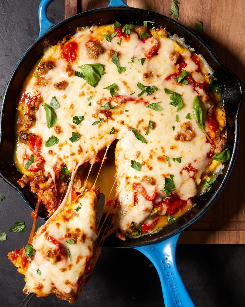 Italian Sausage & Pepper Frittata Affogato