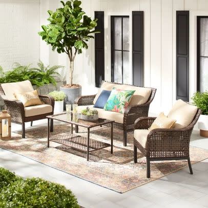 A four-piece outdoor conversation set (26% off)