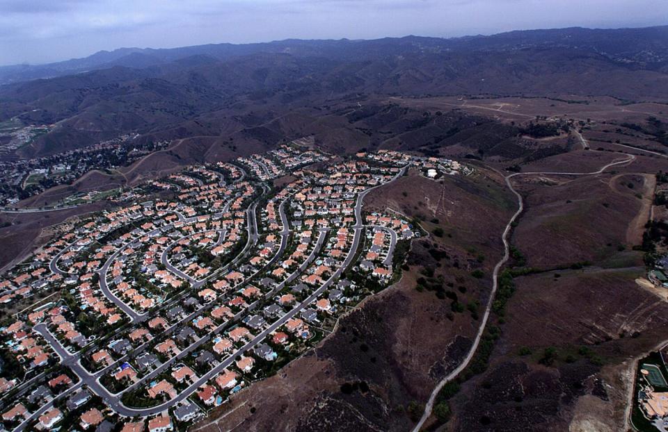 An aerial view of Ahmanson Ranch.