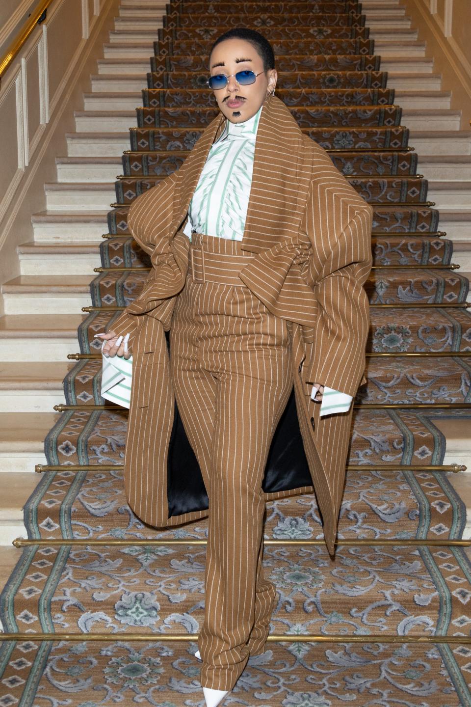 Doja Cat attends the Viktor & Rolf Haute Couture Spring Summer 2023 show during Paris Fashion Week.