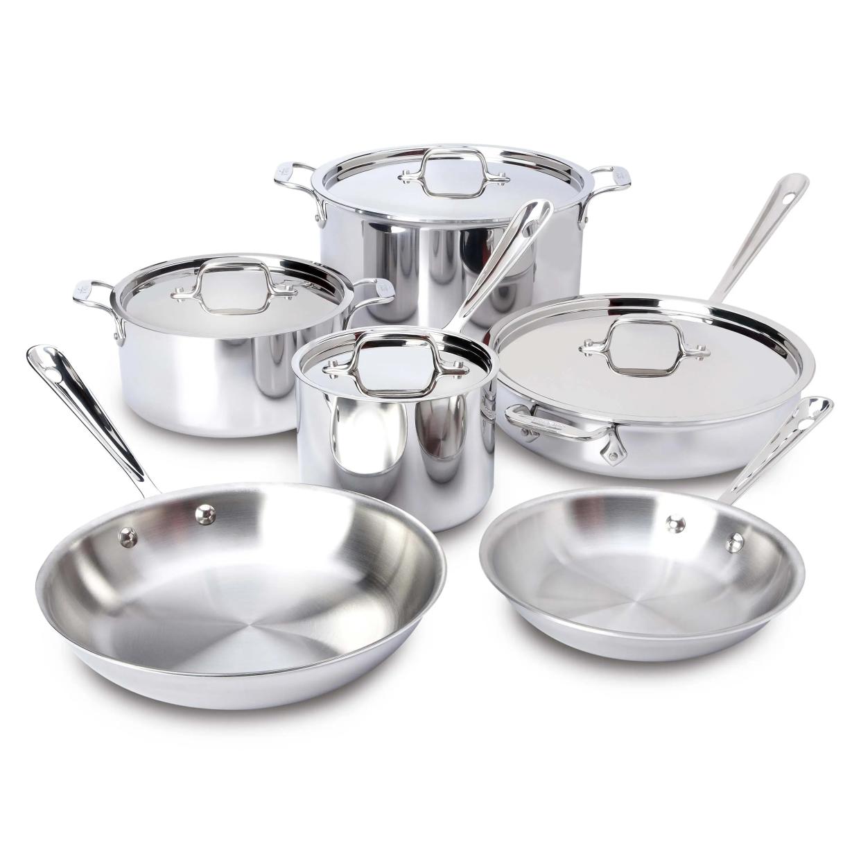 All-Clad 10-piece pan set, wedding registry gifts for guys