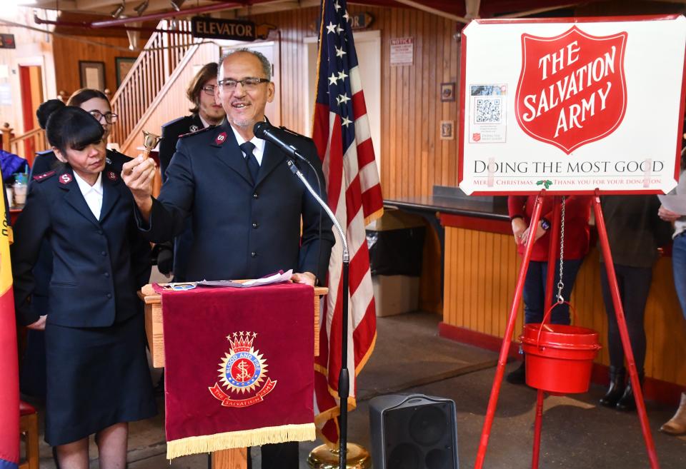 Salvation Army Captain Marlon Rodriguez said organizers raise more than $90,000 a year in the Red Kettle Campaign to help the community. "People come to our offices seeking food, seeking children's supplies," he said "Those funds go to get those supplies and food."