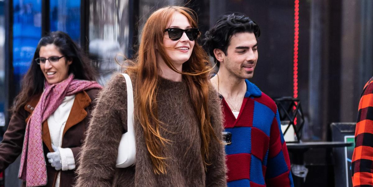 Sophie Turner and Joe Jonas Match in Tan and Black Outfits in NYC