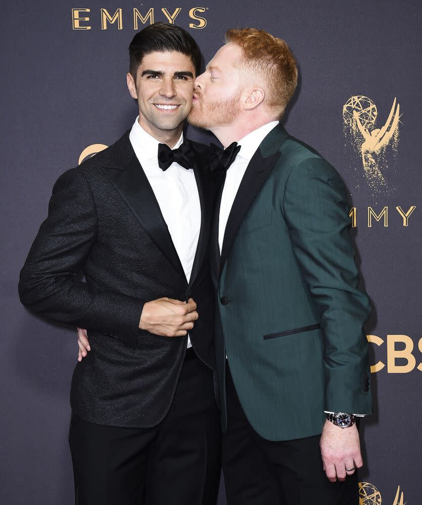 Justin Mikita and Jesse Tyler Ferguson, 2017 | Jordan Strauss/Invision/AP