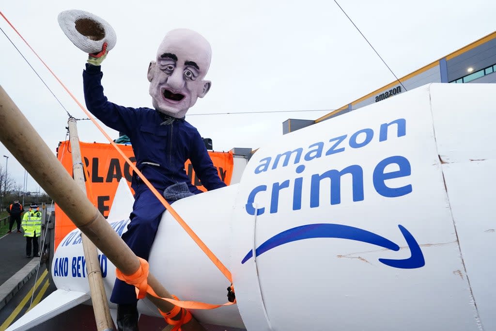 Extinction Rebellion is staging Black Friday protests at Amazon sites across the UK (Ian West/PA) (PA Wire)