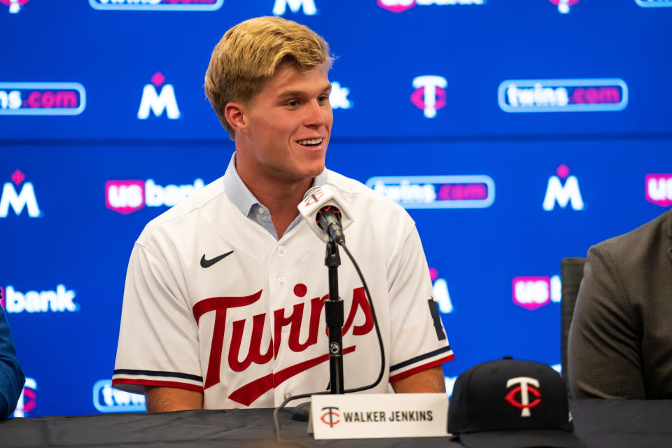 Walker Jenkins。（MLB Photo by Brace Hemmelgarn/Minnesota Twins/Getty Images）