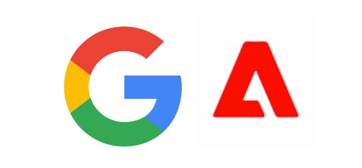  The Google and Adobe logos. 