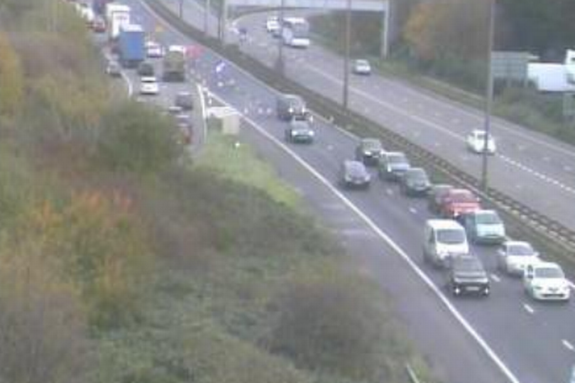 Motorists were driving down the wrong way of the M5 (Picture: Highways England)