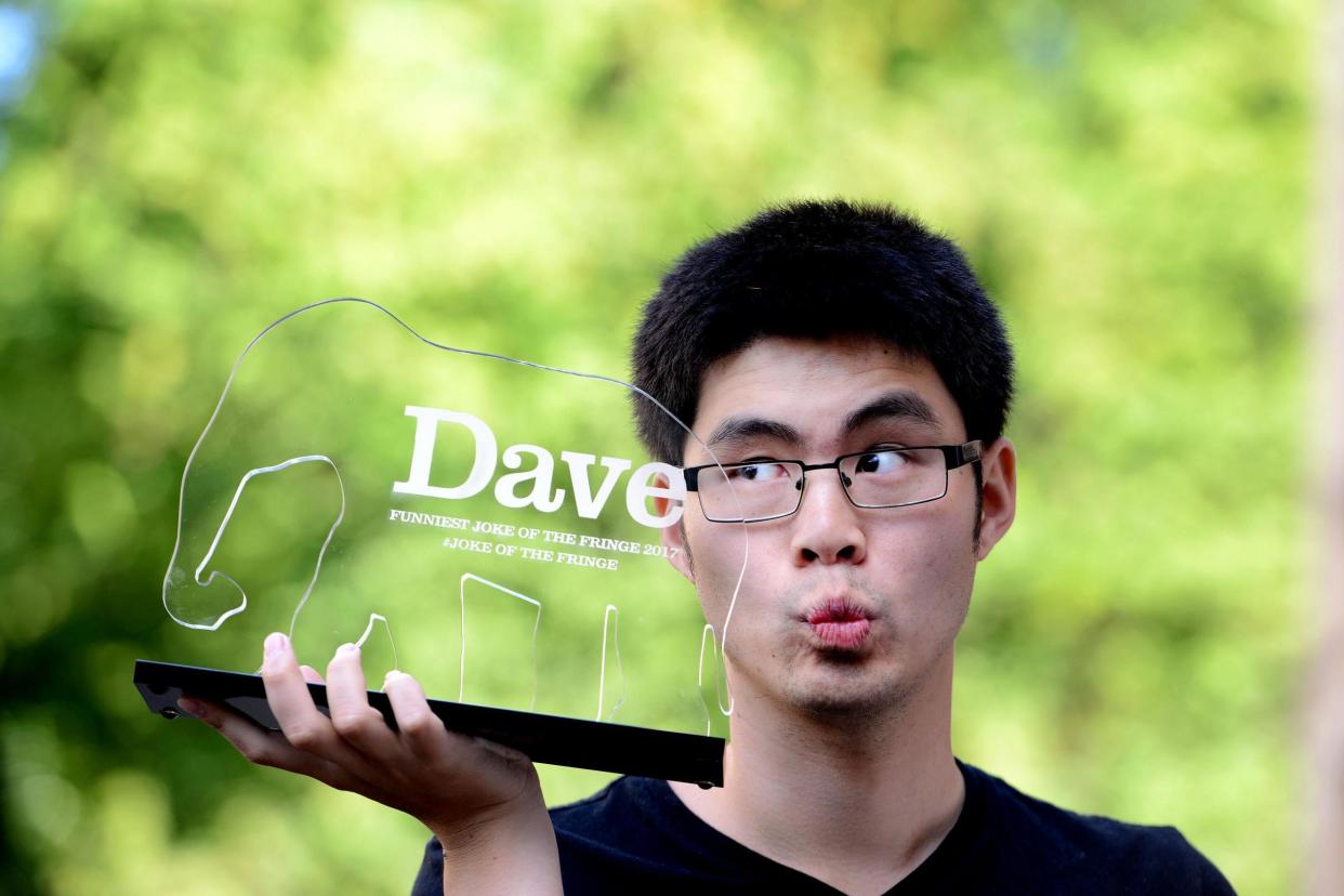 Ken Cheng, the winner of Edinburgh's funniest joke in a public vote: PA