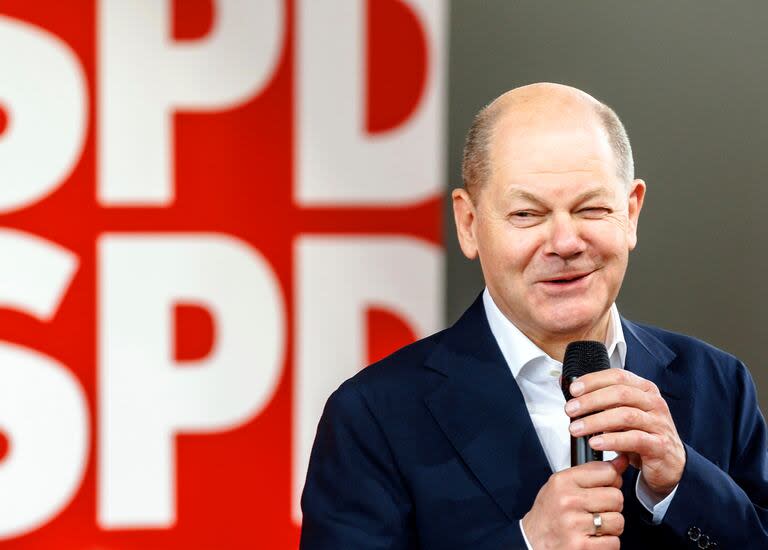 El canciller alemán Olaf Scholz, uno de los derrotados