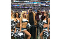 <p>Nicht nur die Cheerleader der Philadelphia Eagles sorgten bei Sean Combs für beste Unterhaltung.<br>(Foto: Instagram/Sean Combs) </p>