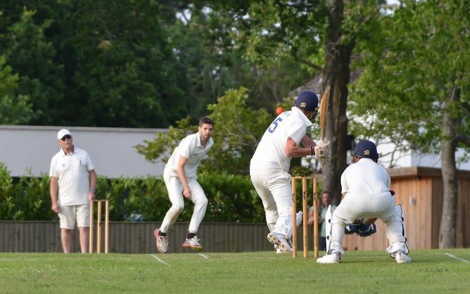 Cricket taking place at Colehill CC - Cricket club banned from playing after neighbour complains of flying cricket balls - BNPS