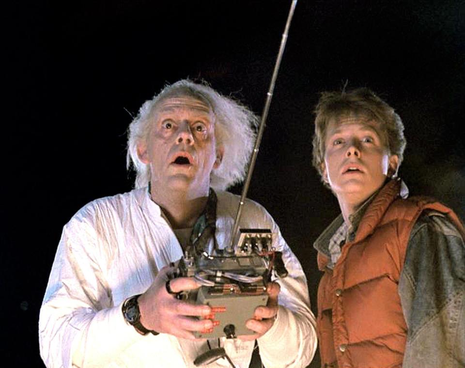 Back To The Future 1985  Christopher Lloyd & Michael J. Fox