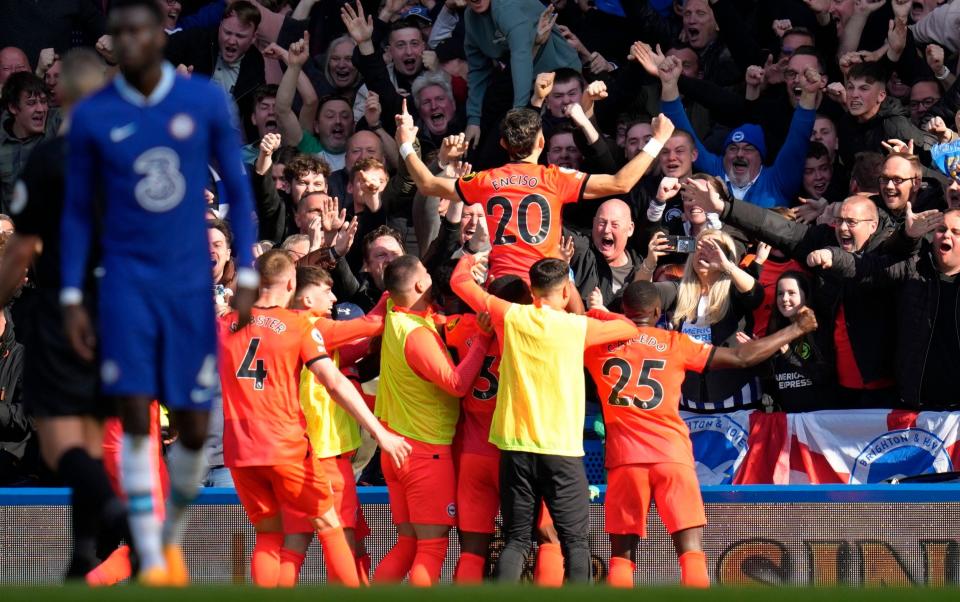 As the recent away win at Chelsea illustrated Brighton are now a real force to be reckoned with in the top flight - AP/Kirsty Wigglesworth