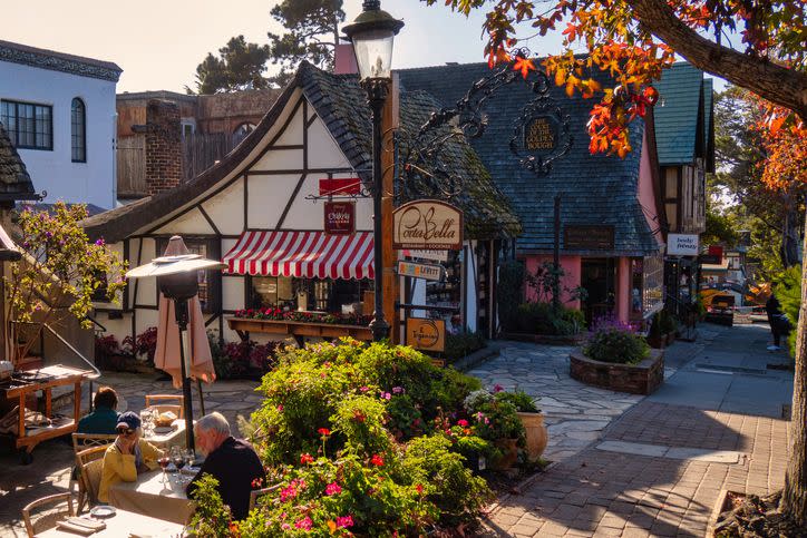 fairy tale like small store with straw roof