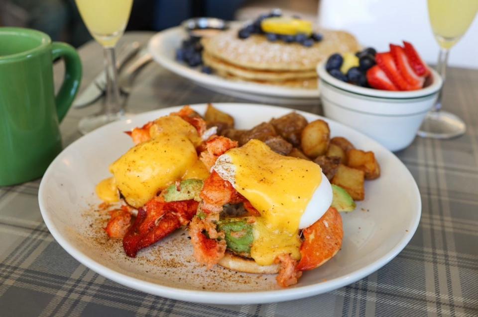 A lobster benedict from Toast City Diner locations in New Jersey.