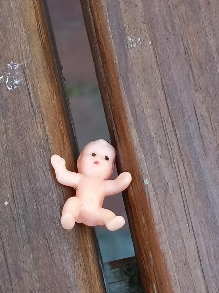 People have been spotting tiny plastic babies around the New Bedford area and sharing them on social media.