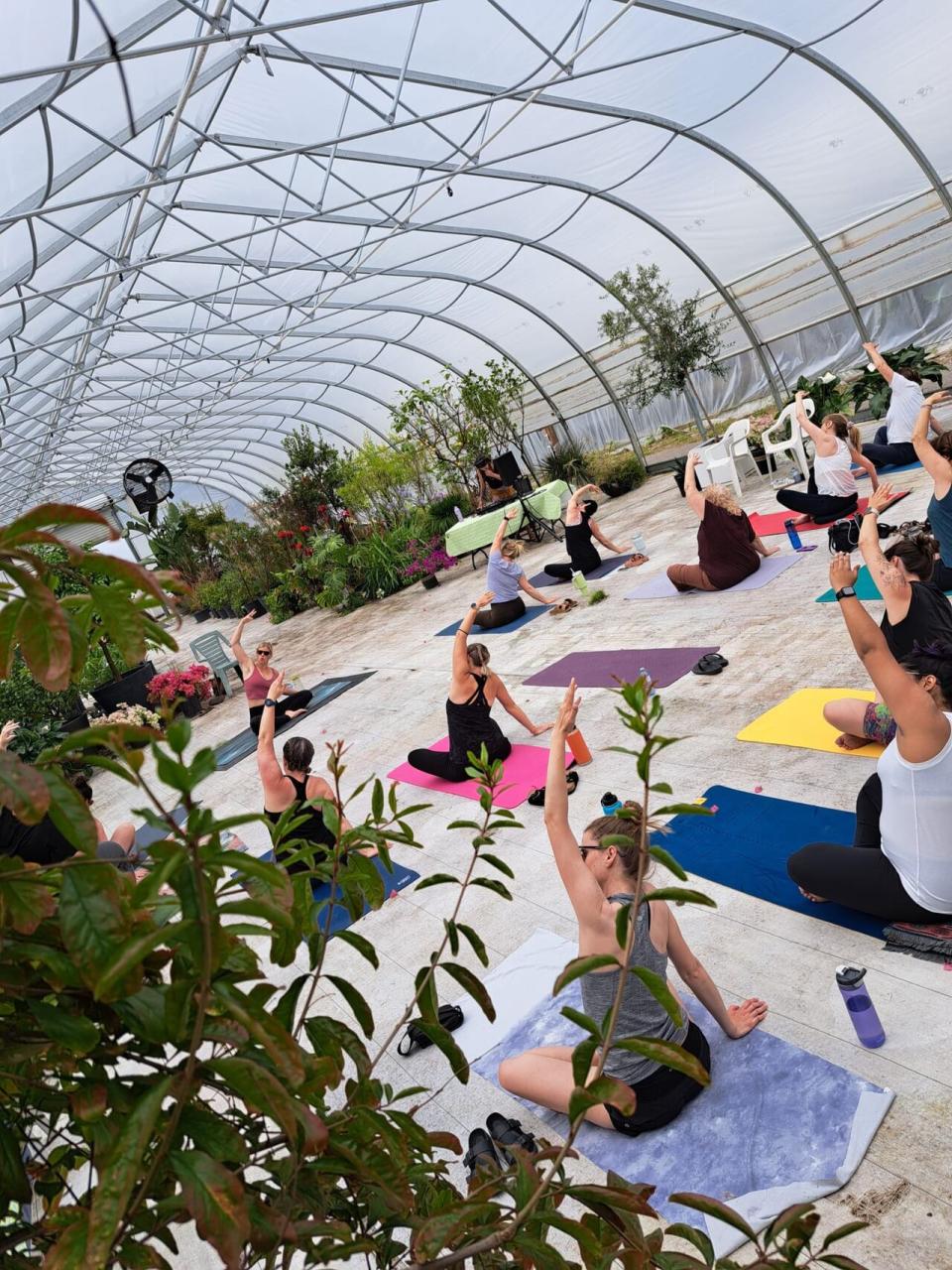 Members of the Okanagan Pregnancy and Infant Loss Support group attend a yoga event. 