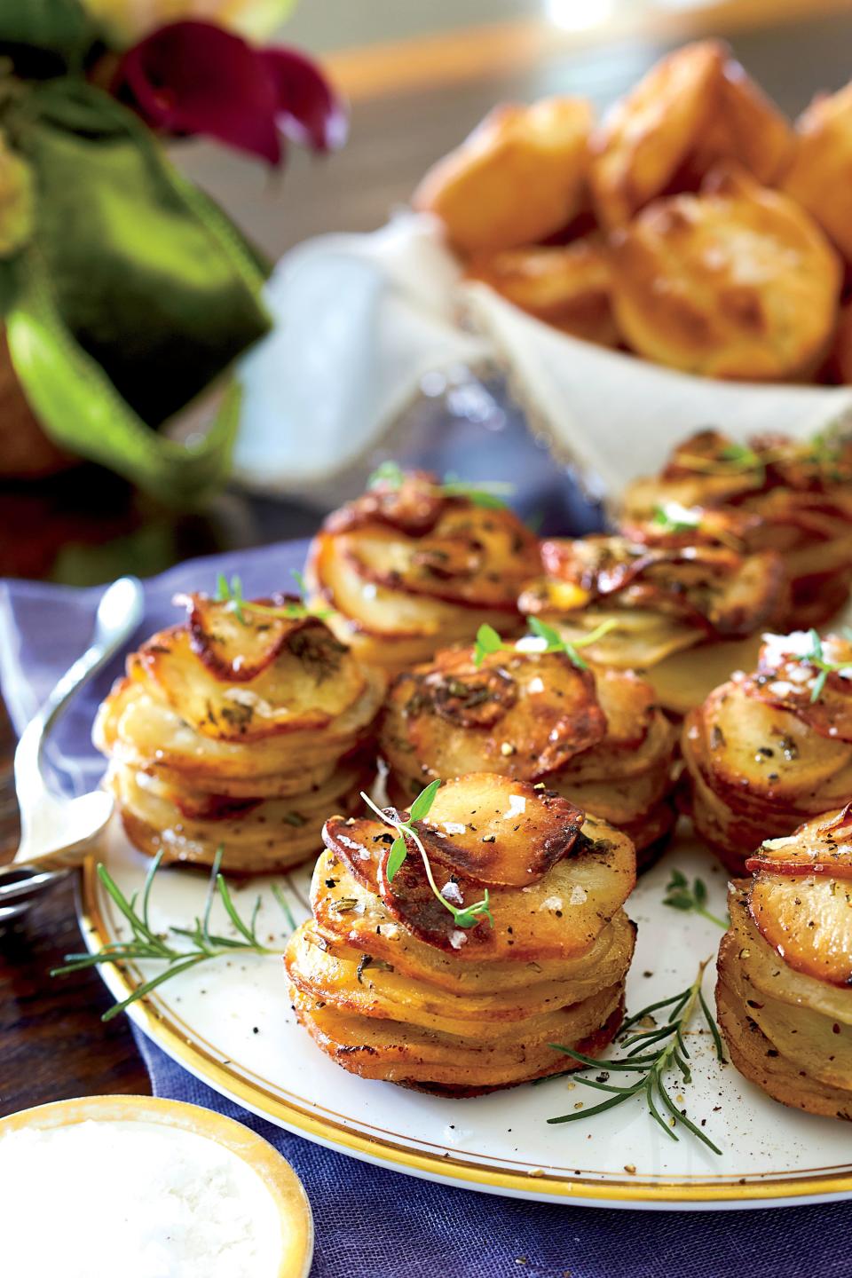 Herbed Potato Stacks