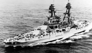 The USS Pennsylvania at sea.  / Credit: University of Reading