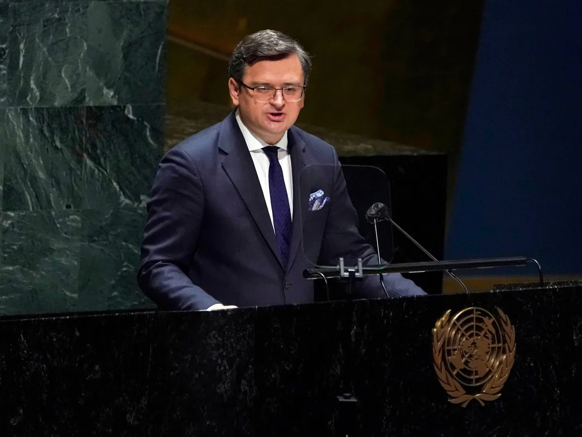 Ukraine's top diplomat tells the United Nations a full-blown war with Russia wou..