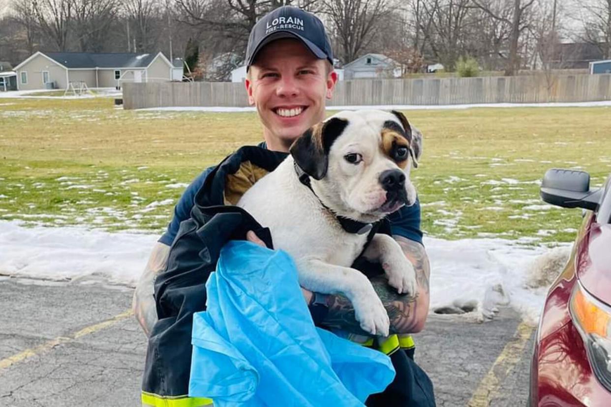 Firefighters Rescue Dog